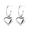 Aretes Pequeños de Corazón de Durazno con Forma de Corazón Dulce Compacto Gato Antiguo Ning para Mujer Moda 2024 Amor Brillante