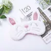 Nueva Máscara de Ojos para Dormir de Dibujos Animados Linda y Peluda Máscara de Ojos de Unicornio Colorida de Ensueño Máscara de Ojos Blackout de Viaje 3D Paquete de Hielo