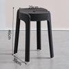 Taburete de plástico grueso apilable para el hogar, mesa de comedor, banco, taburete redondo, taburete alto creativo de moda, silla nórdica sencilla