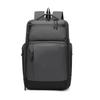 Mochila Nueva para Hombre de Negocios para Viajes de Negocios, Mochila Multicapa de Gran Capacidad, Mochila Simple para Computadora de Color Sólido