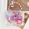 Bonita caja de regalo con cadena de cuentas de dibujos animados, creativa, para hacer tú mismo, para niños, horquilla, pulsera, regalo de vacaciones para niñas, joyería para niños
