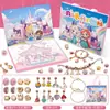 3 Peças de Pulseiras de Miçangas Feitas à Mão DIY para Crianças, Presente de Aniversário para Meninas de 6 a 12 Anos, Conjunto de Joias Criativas em Caixa de Presente