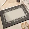 Alfombrilla de Baño Moderna Minimalista de Barro de Diatomeas Suave Felpudo Antideslizante de Secado Rápido para Puerta de Baño Felpudo Absorbente de Agua para Inodoro