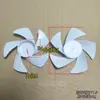 Motor de drone trifásico modificado em um ventilador sem escovas portátil de nível de mesa, 6 velocidades, carregamento Tipo-C, bateria removível