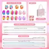 El Set Rosa de Dibujos Animados Más Vendido de Amazon Joyería Hecha a Mano DIY Pulsera para Niños Pulsera para Mujer Caja de Regalo Exquisita Pulsera de Regalo