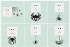 Fan Xi - Nueva serie de pegatinas de pared con temática de Halloween, diseño creativo de araña pequeña, decoración de Halloween, pegatinas para interruptores