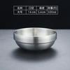 Tigela de arroz de aço inoxidável 304 estilo coreano tigela de mesa de restaurante tigela kimchi tigela tigela de molho tigela infantil com isolamento térmico de camada dupla tigela de cozinha