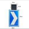 Lâmpada de Placa Guia Solar LED Lâmpada de Advertência para Instalações de Tráfego Lâmpada de Indução Direção Única Dupla Lâmpada Guia