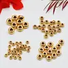 Accesorios de Plata de Ley 925 Chapados en Oro Cuentas de Ábaco Cuentas de Rueda Cuentas de Platillo Volador Cuentas Espaciadoras Accesorios para Pulseras y Collares DIY Cuentas Sueltas