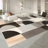 Mesa de Centro para Sala de Estar, Estilo Creme de Luxo Leve Antiderrapante Tapete de Chão para Baia de Janela Sem Lavagem, Tapete de Cabeceira para Quarto