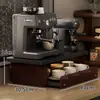 Estante de Almacenamiento de Escritorio Barra Estante de Almacenamiento para Cafetera Estante de Almacenamiento de Cápsulas de Café Extraíble Portavasos Almacenamiento de Tazas de Café