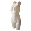 Body Apasionado de Escote Profundo, Abertura en la Entrepierna Sin Quitar, Conjunto Erótico, Lencería Sexy Negra al por Mayor, Atuendo Transparente