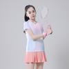 Roupas de badminton infantil terno roupas de tênis de mesa para meninas impressão roupas de vôlei para meninos pular corda treinamento competição roupas de equipe verão