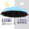Guarda-chuva dobrável extra grande de doze varetas para mulheres para dias ensolarados e chuvosos Negócios cola preta protetor solar e proteção UV guarda-sol