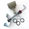 Accesorios para cardadora de alta velocidad bobinadora de hilo cono de bobina bastidor de bobinas soporte de bobina base de bobina anillo de posicionamiento de resorte soporte varilla de tracción de ajuste conjunto
