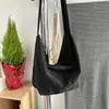 Bolsa de Ombro Transversal Casual Cor Sólida Estilo Preguiçoso Grande Capacidade Estilo Coreano com Ferramentas Vintage em Nylon Bolsa Unissex