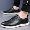 Zapatos Doudou 2026 Estilo Británico Cómodos para Papá al Volante Antideslizantes Casuales Zapatos de Hombre Cuero Suela Suave Zapatos de Cuero Resistentes al Desgaste Zapatos de Negocios