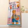 Toalla de Baño de Gasa de Algodón Puro Suave y Amigable con la Piel para Hombres y Mujeres, Toalla de Baño de Algodón con Dibujos Animados para Adultos y Niños, Toalla de Playa Extra Grande, Paño