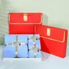 Caja de Regalo de Tres Piezas de Toalla de Alta Densidad y Toalla de Baño Color Coral Set de Regalo de Negocio Set de Apertura de Empresa Regalo de Agradecimiento Caja de Regalo Elegante