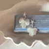 Pendientes de Borla con Forma de Estrella de Mar, Concha y Pétalo Estilo Vacacional para Mujer, Pendientes Sencillos y Elegantes, Modernos y Versátiles