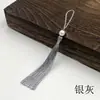 Punta con Borla con Perlas de Simulación Accesorios Hechos a Mano diy Material Punta Colgante Borla para Ropa Estilo Chino