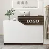 Mostrador de Caja Simple Moderno Mesa de Barra Mostrador de Recepción Pequeño Mostrador Mostrador de Caja Escritorio de Caja Tienda de Ropa