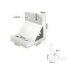 Ángulo Extruido Asiento de Ángulo de Aluminio Engrosado Código de Ángulo de Aluminio Pieza de Ángulo de Aluminio de 90 Grados Conector de Perfil de Aluminio 4080 Ángulo de Aluminio Reforzado 4040 Otros