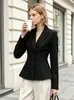 Outono 2026 Blazer Feminino Elegante para o Trabalho Slim-Fit Cintura Marcada Terno Roupas Femininas de Alto Padrão Transfronteiriças