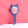 Pente para Meninas Pente Fofo Orelha de Gato Almofada de Ar Preto Portátil Meridiano Cápsula de Ar Pente Longo Pente de Massagem para Cabelo