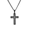 Colgante de cruz de diamantes de acero inoxidable de joyería de Amazon, collar de moda para hombres y mujeres, estilo europeo y americano, joyería sencilla en stock
