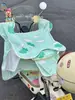 Seda de Hielo Transpirable Protección Solar de Verano Impermeable Parasol Cubierta a Prueba de Viento para Vehículo Eléctrico con Cojín para Asiento Cubierta a Prueba de Viento para Vehículo Eléctrico Motocicleta