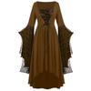 Vestido con tirantes de encaje y calavera para mujer europea y americana de Halloween de Amazon, comercio exterior transfronterizo de 2023