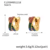Pendientes Cruzados Europeos y Americanos de Moda Tachonados con Diamantes de Circonia 5A Brillantes, Joyería Elegante y con Estilo, Chapados en Oro Real de 18 Quilates, No se Desvanecen