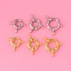 Joyería Hecha a Mano de Plata 925 Hebilla de Ampolla Hebilla de Luz de Luna Accesorios DIY Hebilla de Resorte Hebilla de Placa Direccional Conector de Collar de Cuentas de Buda