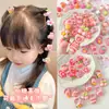 Diadema de Estrella Goma Elástica de Alta Elasticidad y Duradera Cuerda para el Cabello de Niñas No Lastima el Cabello Anillo de Toalla para Atar el Cabello de Niños Cuerda Rosa para el Cabello