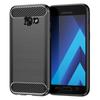 Adecuado para Samsung Galaxya7 2017 Funda para Teléfono Móvil Samsung A7 Fibra de Carbono Cepillada Anti-Caída Funda Protectora para Teléfono Móvil