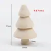 Árbol de Navidad de Tronco DIY para Niños Árbol de Madera Pintado Creativo Adornos de Decoración Navideña Accesorios Navideños