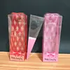 Caixa Plástica Transparente de PVC com Rosa em Folha de Ouro Caixa Triangular para Tocha Caixa para Buquê Caixa de Presente Fabricante de Presente para o Dia dos Namorados