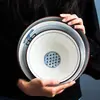 Tigela de Ramen Estilo Japonês em Cerâmica, Tigela Grande para Sopa, Tigela Criativa Personalizada para Macarrão com Carne, Tigela para Macarrão Instantâneo
