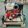 Bomba de Agua Diésel Manual Jundong Power de 2.5 Pulgadas y 13 Caballos de Fuerza para Bomberos, Rescate de Emergencia, Alta Presión y Alto Levantamiento
