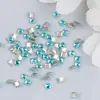 Azul Lago Brillante Circonita Fina Mini Pequeña Biselada Fondo Plano Joyería para Uñas Diamante Marquise Gota de Agua Joyería de Diamante