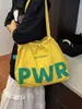 Bolsa de Ombro Feminina de Verão 2025 Casual de Grande Capacidade Bolsa Tote Casual de Lona de Nylon Bolsa para Estudante