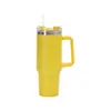 Copo de Carro com Alça 40oz Aço Inoxidável 304 com Canudo Copo Térmico Copo de Gelo a Vácuo Grande Capacidade Copo Portátil para Uso no Carro