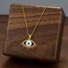 Comercio Exterior de Amazon Venta Caliente Collar de Acero de Titanio Temperamento Femenino Circonita Microincrustada Personalidad Cadena para Clavícula de Alto Sentido Colección Joyería