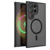 Funda magnética para teléfono adecuada para Samsung S26Ultra con textura fuerte similar a la piel, cubierta protectora anti-caídas S25Ultra mate A17