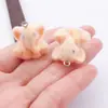 Pingente Fofo de Elefante Flocado 3D Chaveiro Artesanal DIY Pingente para Corrente de Celular Bolsa Acessório de Carro
