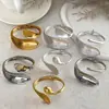 Pulseras metálicas de hoja cruzada europeas y americanas, brillantes y mate, pulseras estilo minimalista ins, joyería de diseño de nicho al por mayor
