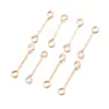 Accesorios para Pendientes DIY Pin Doble de Nueve Caracteres Hierro Ultra Fino Agujero Doble Barra de Conexión Borla para Pendientes Material