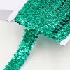 Tocados de Danza Accesorios de Vestir 3cm Tres Filas Elásticas Conectadas Perlas Encaje Lentejuelas Cinturón Todo el Año En Stock 30 Colores
