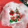 25 Nuevos Clips para el Cabello y Gomas para el Cabello de Navidad Set Accesorios para el Cabello Disfraz Navideño Bebé Lindos Dibujos Animados Pasadores Adornos para la Cabeza de Fiesta